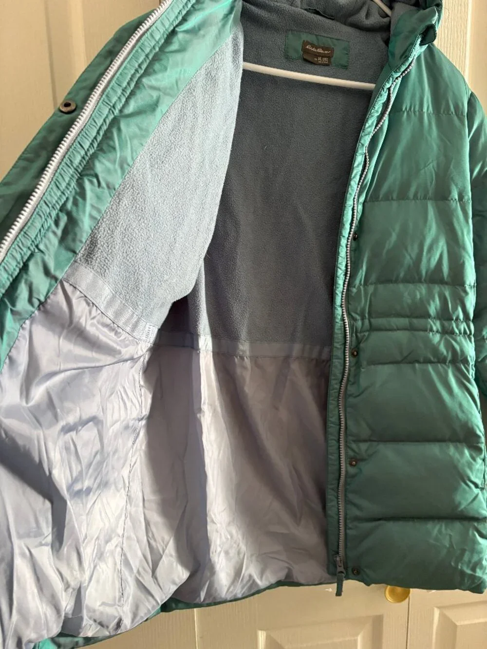 LIKE NEW, Eddie Bauer girls chameleon DOWN parka, size XL (16)